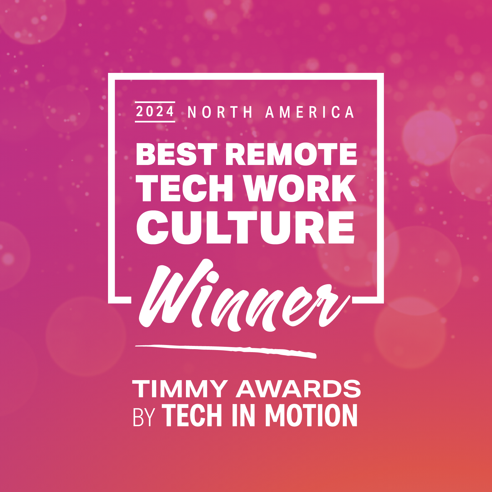 Timmy Award "Best Tech Culture" logo.