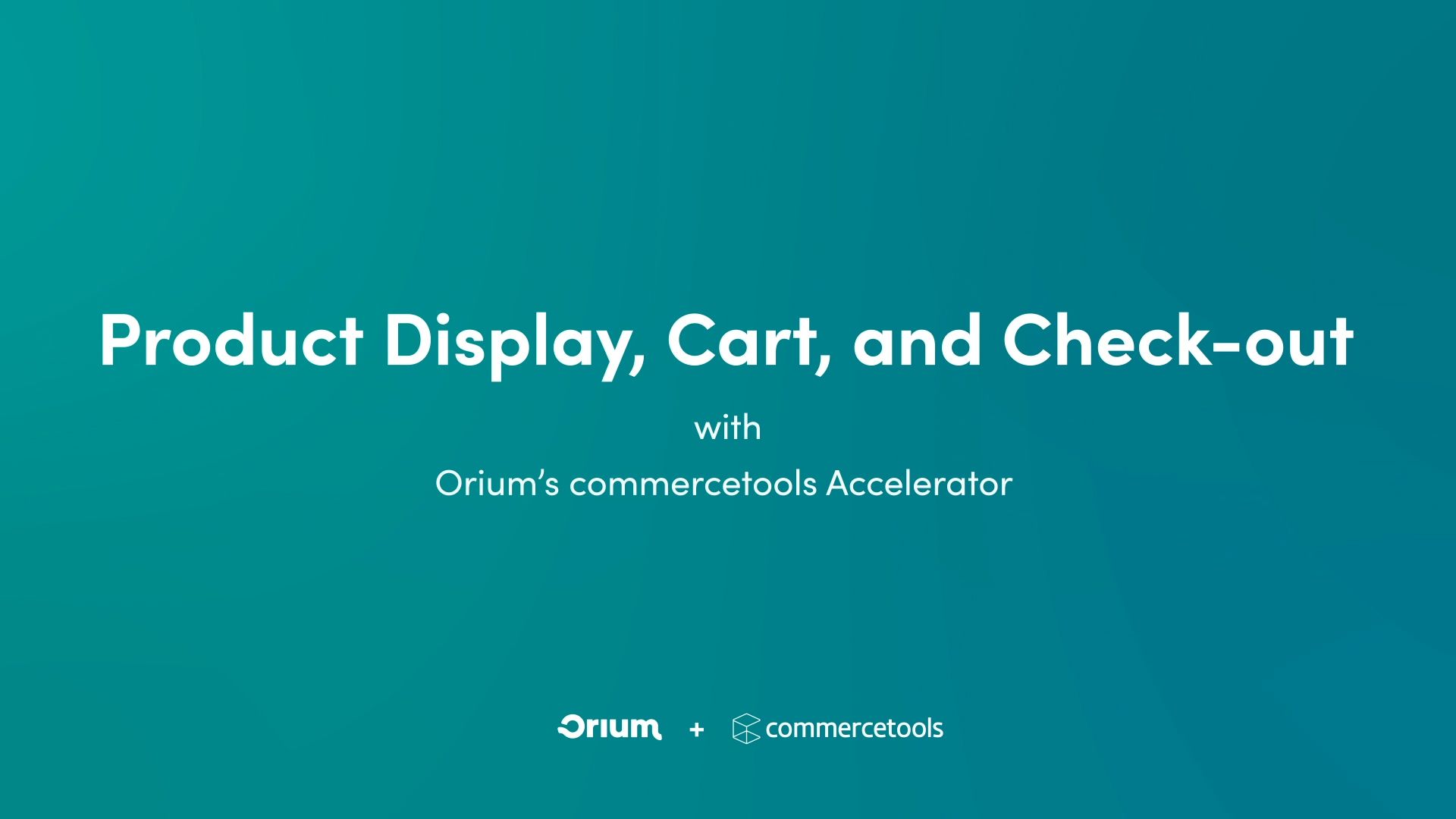 Commercetools Accelerator "PDP" video cover.