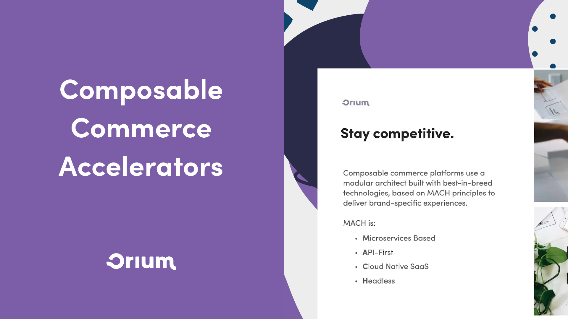 Composable Commerce Accelerator video cover.