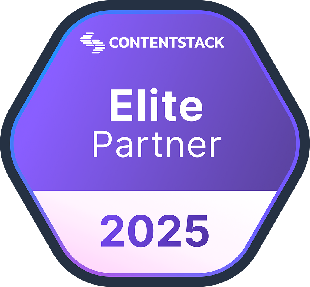 Contentstack Preferred Partner logo.