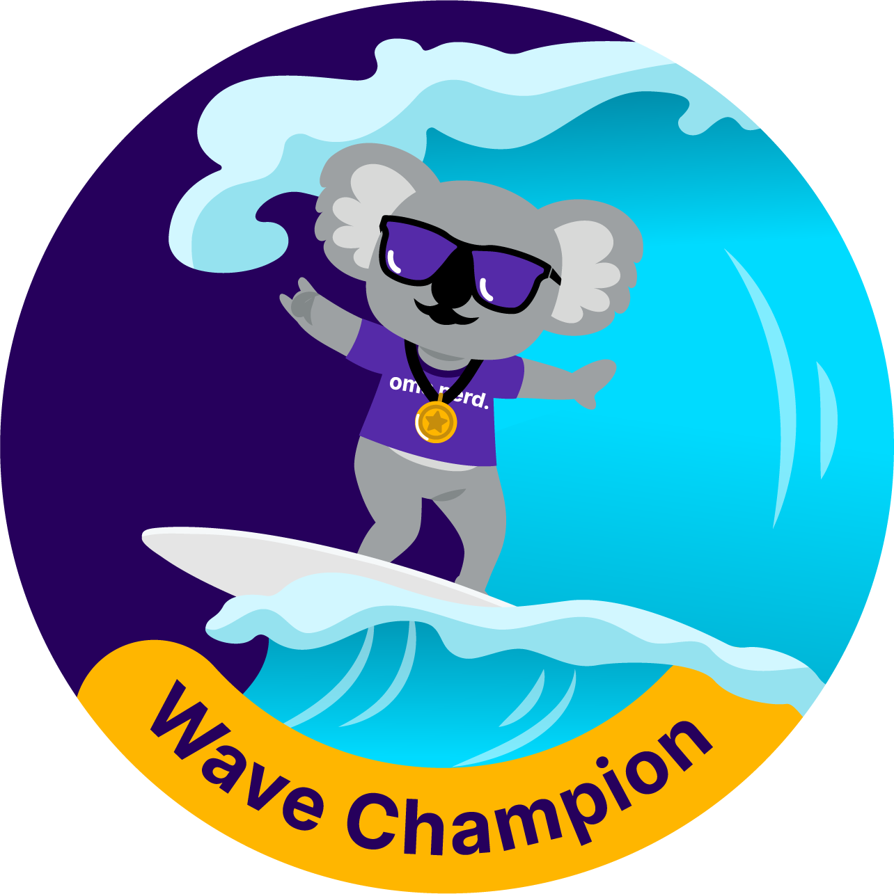 Wave Champion award badge